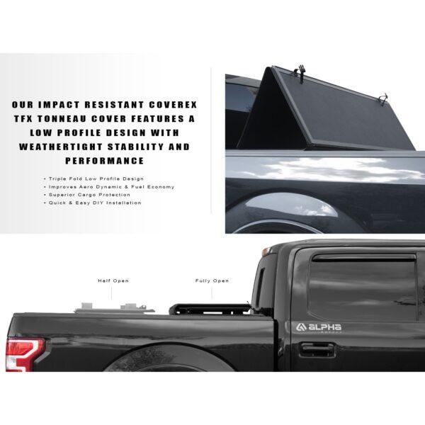 Armordillo 1994-2004 Chevy S10/Gmc Sonoma CoveRex TFX Series Folding Truck Bed Tonneau Cover (6 Ft Bed)
