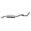 Axle Back Dual Exhaust System; Aluminized
