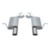 Axle Back Dual Exhaust System; Aluminized