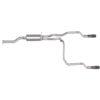 Cat-Back Dual Split Exhaust System; Aluminized