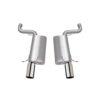 Axle Back Dual Exhaust System; Stainless