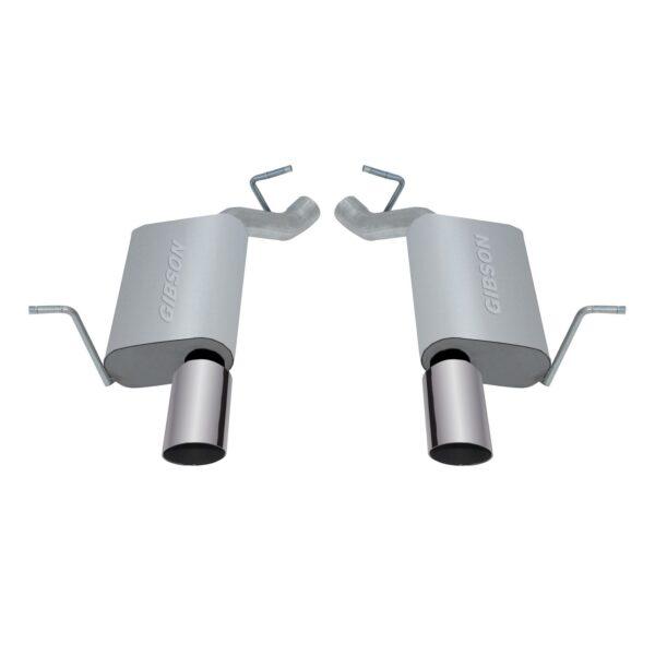 Axle Back Dual Exhaust System; Stainless