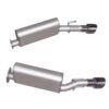 Axle Back Dual Exhaust System; Stainless