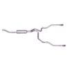 Cat-Back Dual Split Exhaust System; Stainless