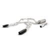 Black Elite Cat-Back Dual Split Exhaust System; Stainless
