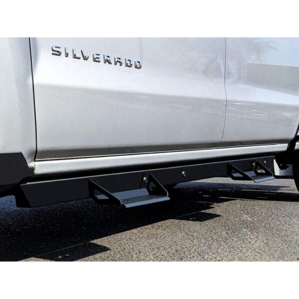 ICI Side Steps; 840121412920; 2020 - 2022 GMC Sierra 2500/3500; Alumilite Series; aftermarket truck side step nerfbars