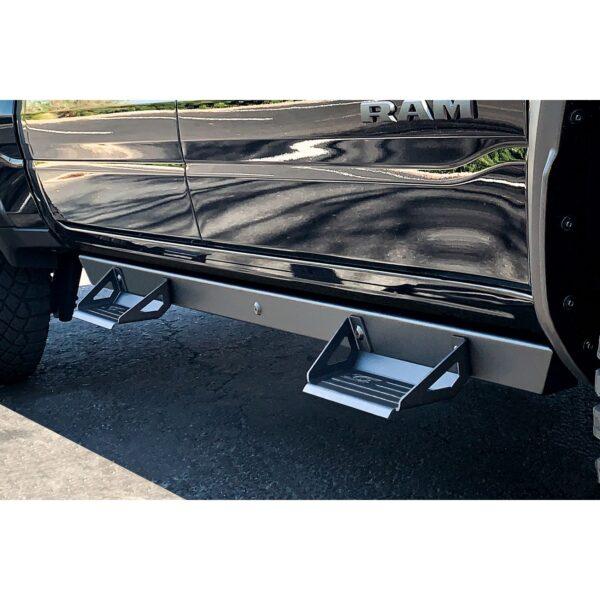 ICI Side Steps; 840121412890; 2019 - 2022 Dodge Ram 1500; Alumilite Series; aftermarket truck side step nerfbars