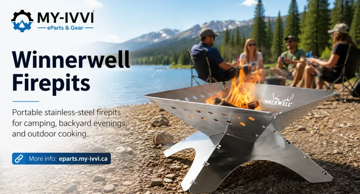 Winnerwell portable firepit for camping and outdoor cooking in Canada
