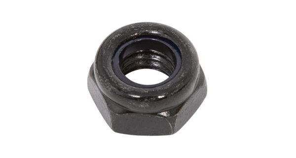 M8 Black Nyloc Nut (Stainless Steel) (4 Pack)