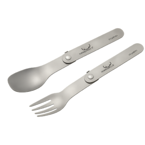 Winnerwell® Titanium Folding Fork & Spoon Set SKU 910498