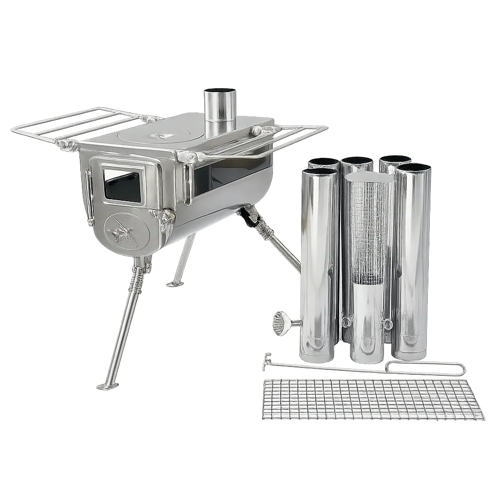 Winnerwell® Woodlander Double View 1G S-sized Cook Camping Stove SKU 910259